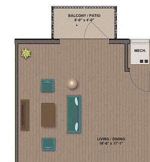 GATES II FloorPlan GATES II FloorPlan at The Edison at Rice Creek, Shoreview, Minnesota